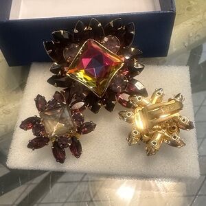 Elegant Gold and Purple Jewelry Set